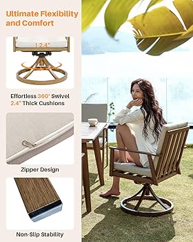 Amazon.com: SEEHILL 7 Pieces Patio Dining Set for 6, Outdoor